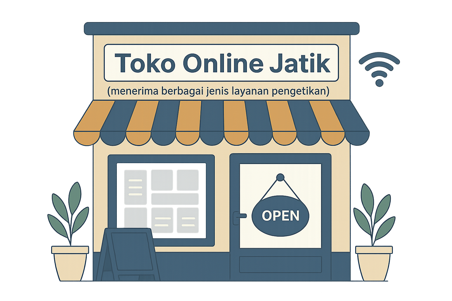 Ilustrasi Toko Jatik